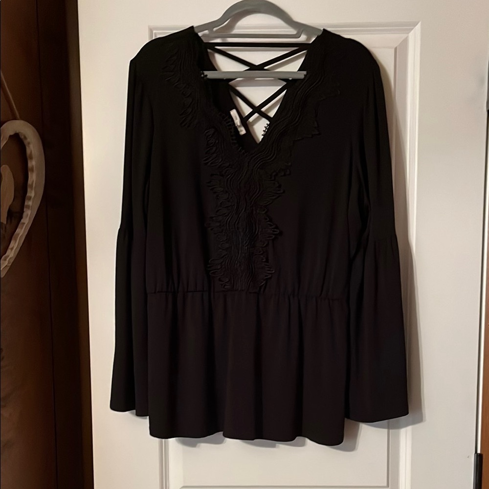 Elegant Black Women's Top